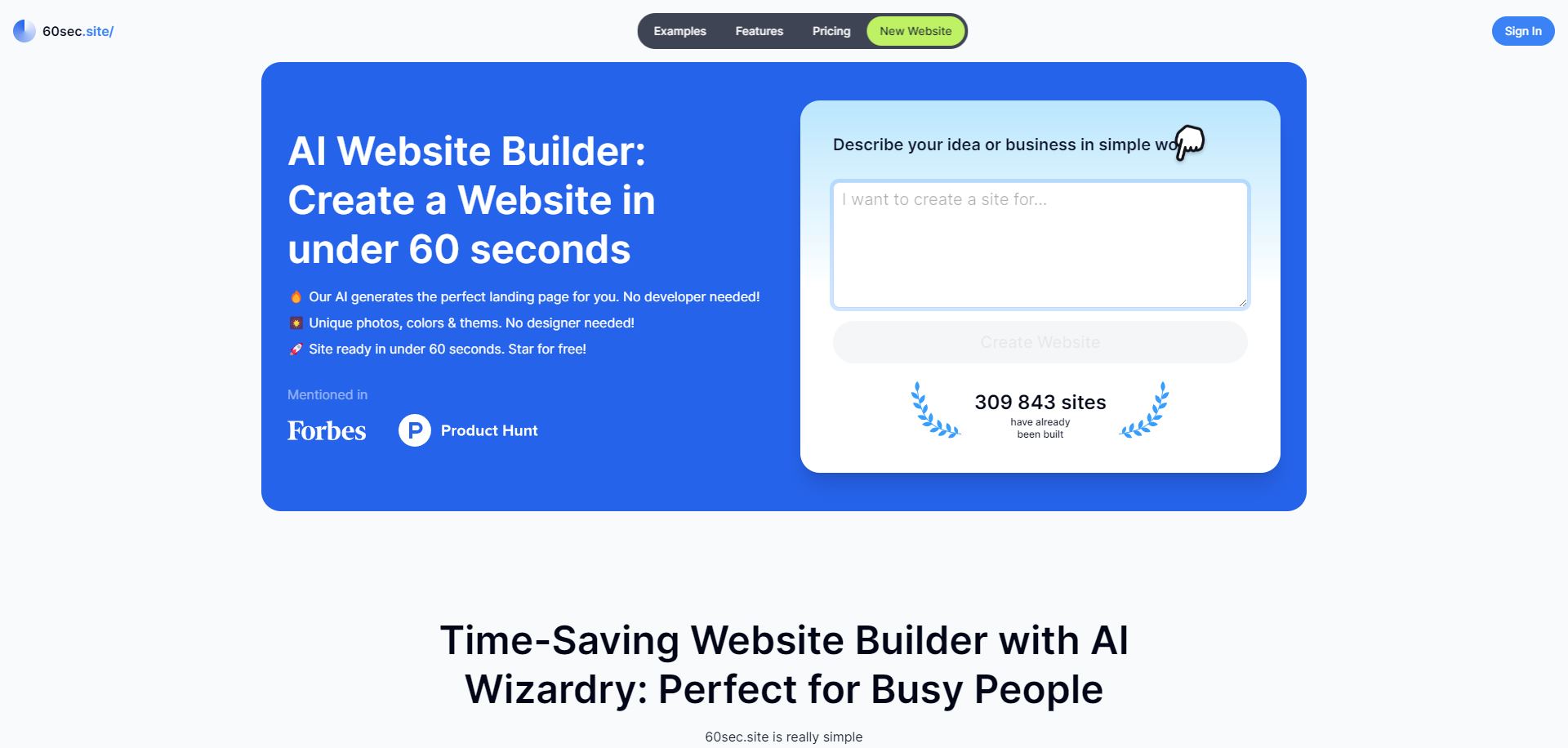 thumbnail for tool 60sec.site