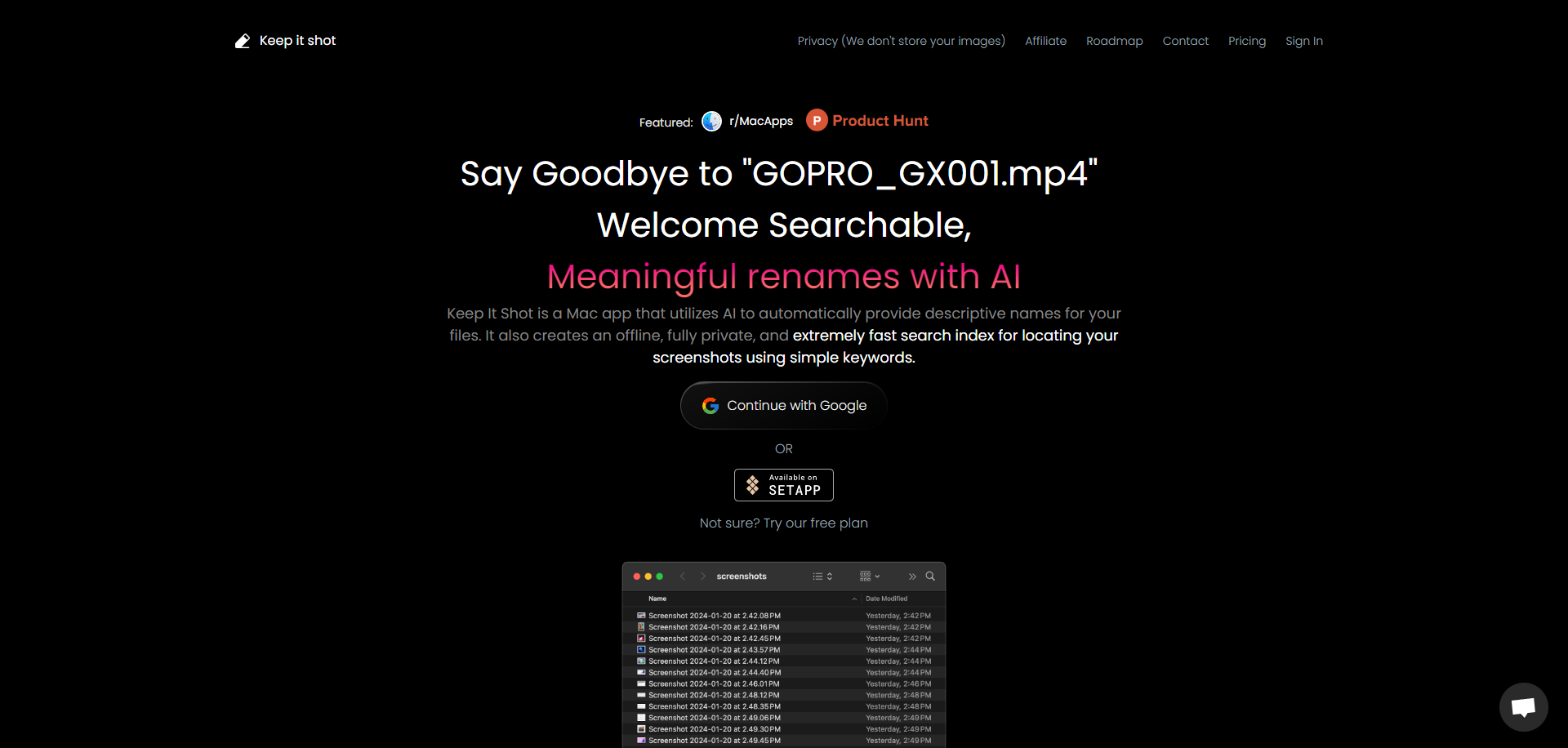 thumbnail for tool keepitshot